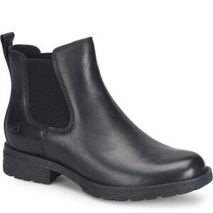 Born Cove Black Leather Chelsea Boots size 7, Full Grain Waterproof Leather